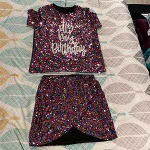 Birthday Sequin 2 Piece Set